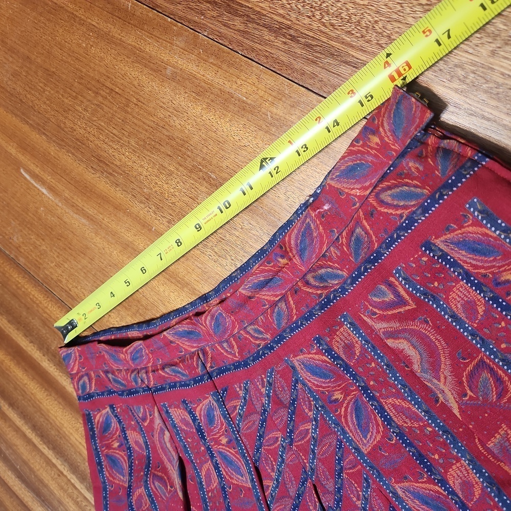 RED LONG SKIRT M/L - Picture 15 of 17